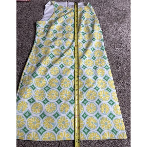 Sail to Sable STS Lemon Print Summer Sleeveless Shift Dress Women's Size Medium - Picture 5 of 7
